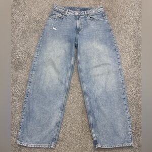 &Denim Baggy, High Rise Jeans